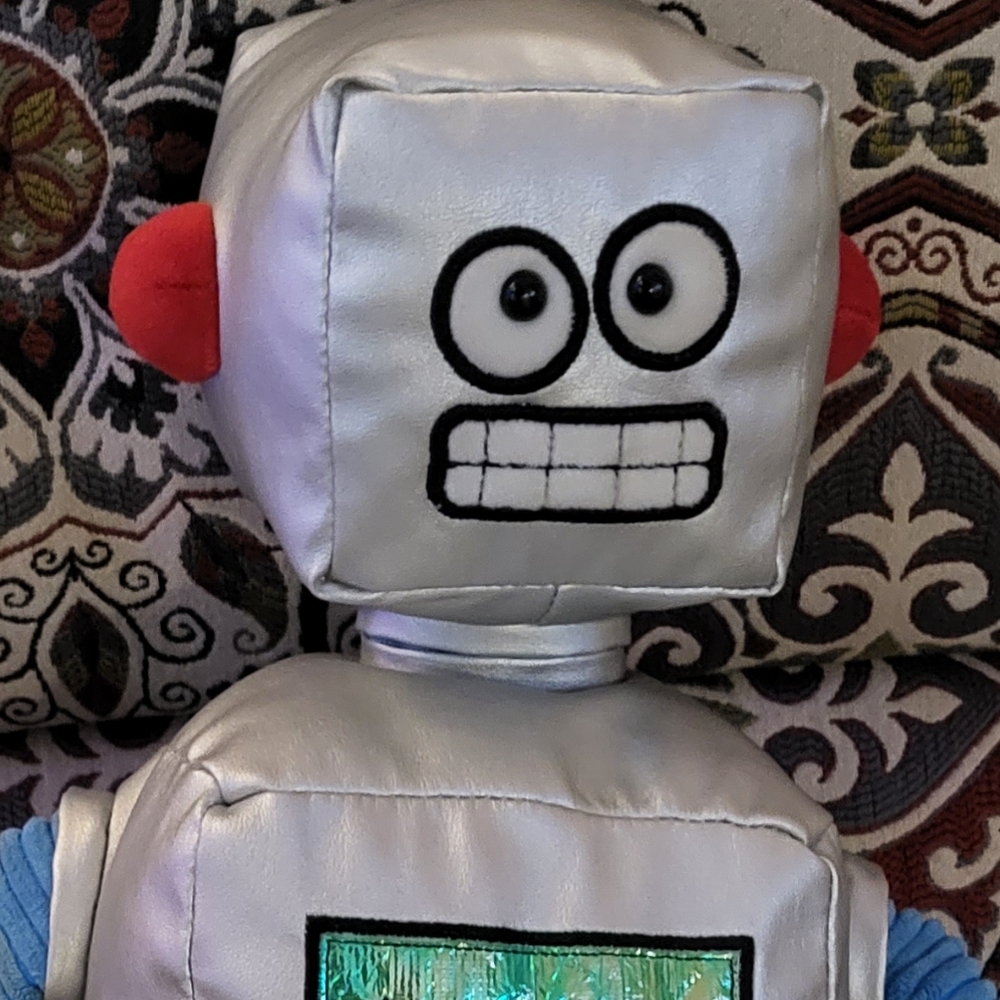 Scentsy Buddy Gage The Robot Plush Stuffed Animal Scent Holder 15" retired